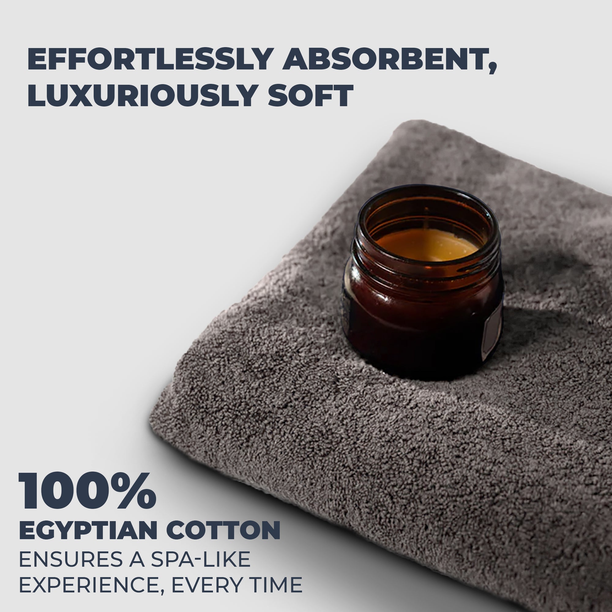 Stone Egyptian Cotton Towels