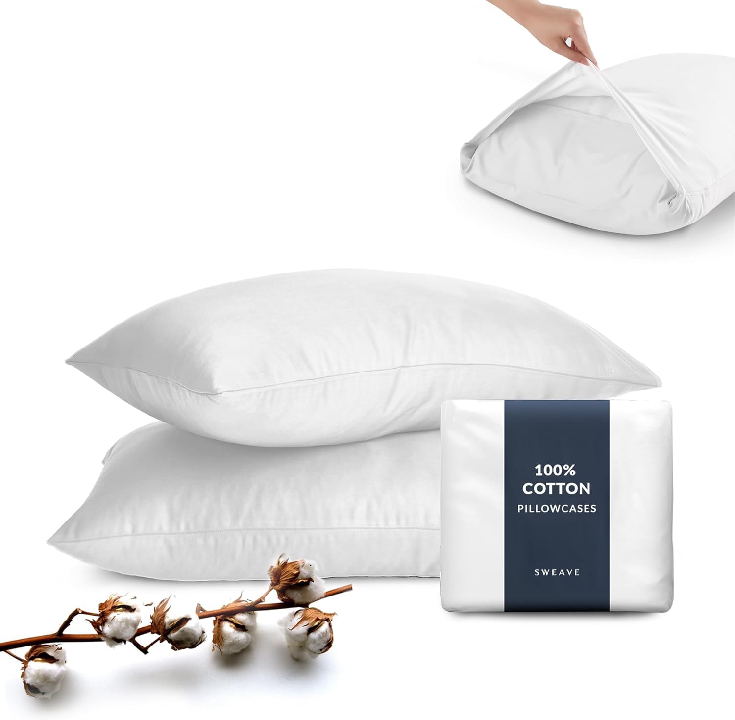 100% Cotton Sateen Pillowcases