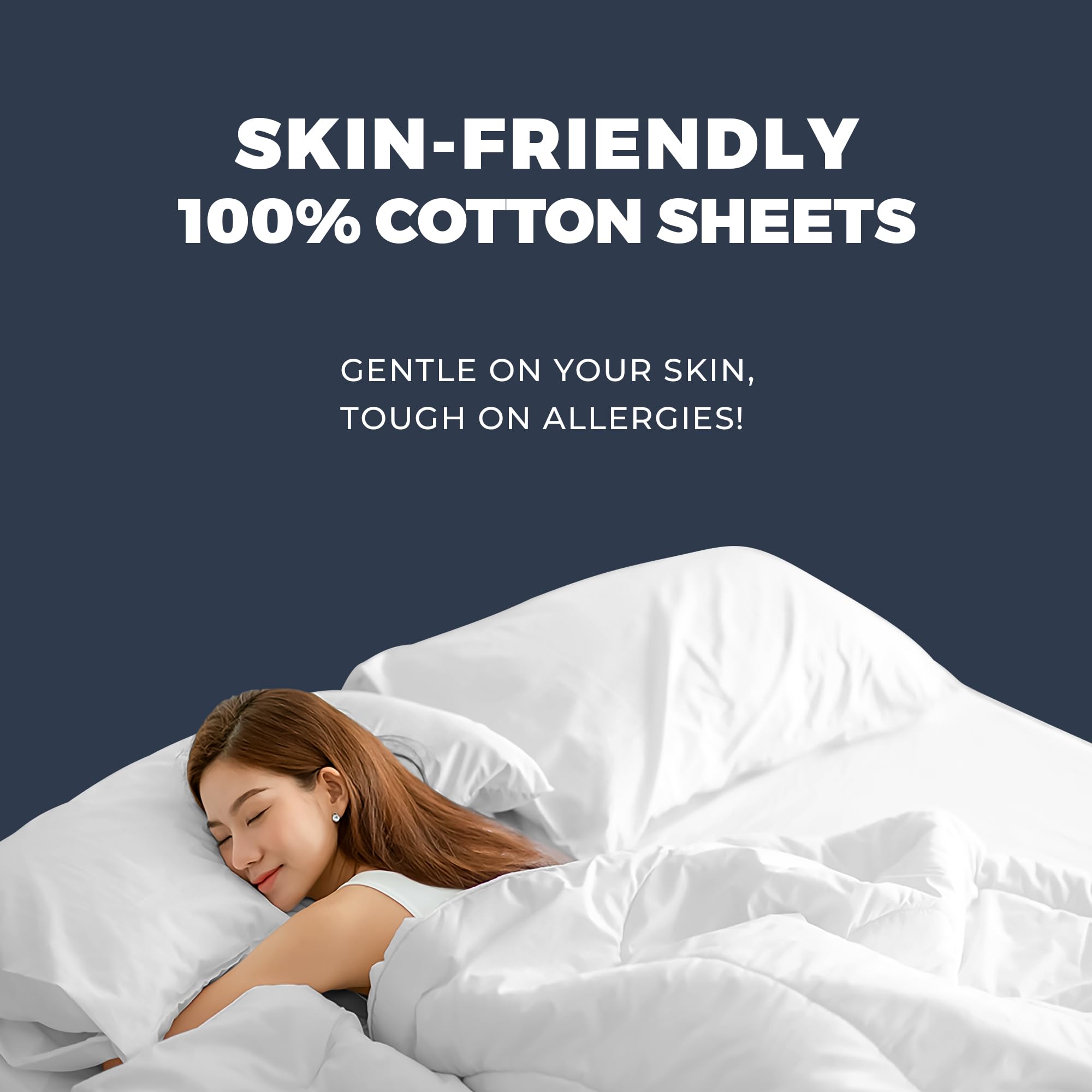 100% Cotton Sateen Sheet Set