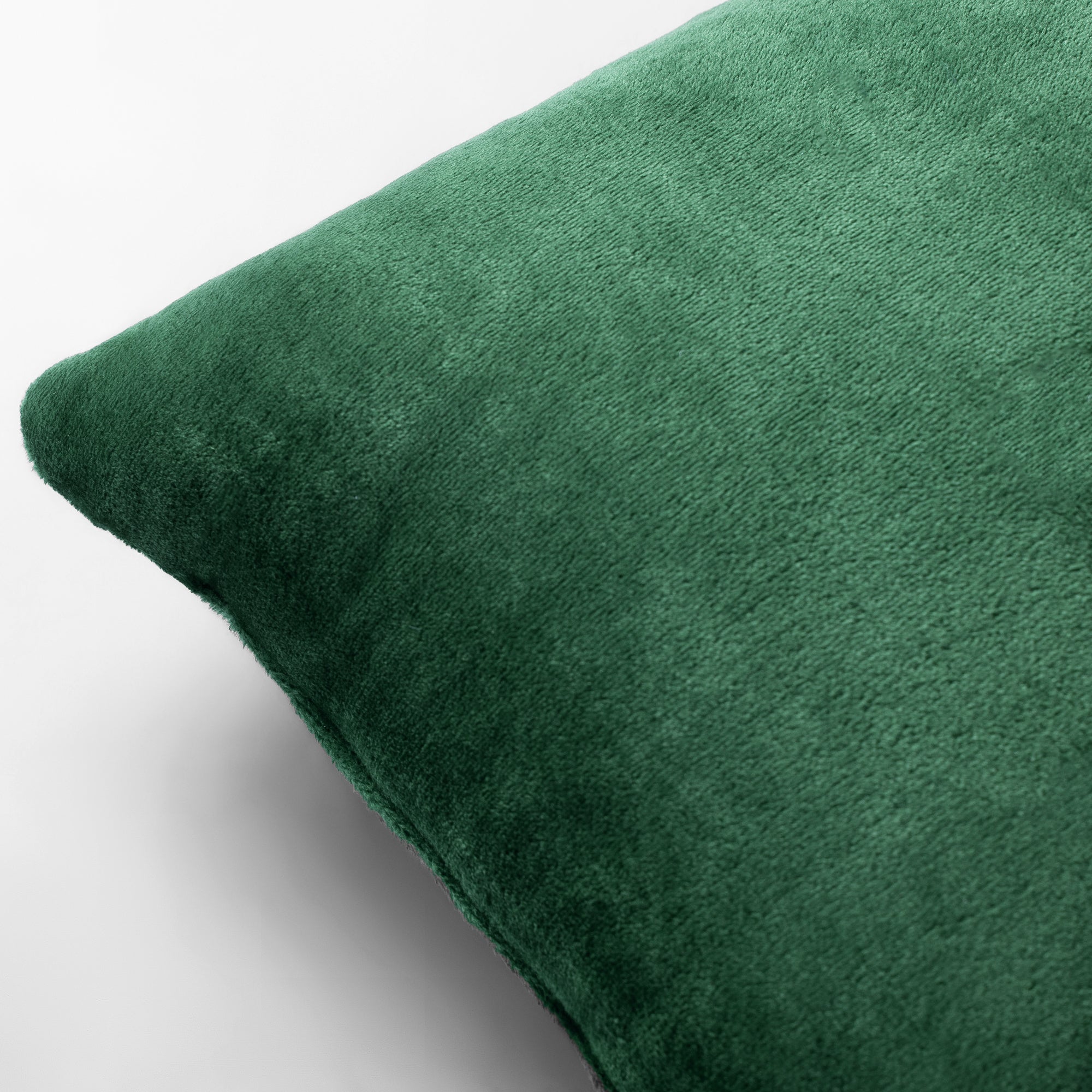 The Linen Company Accessories Emerald Green Plush Cushion