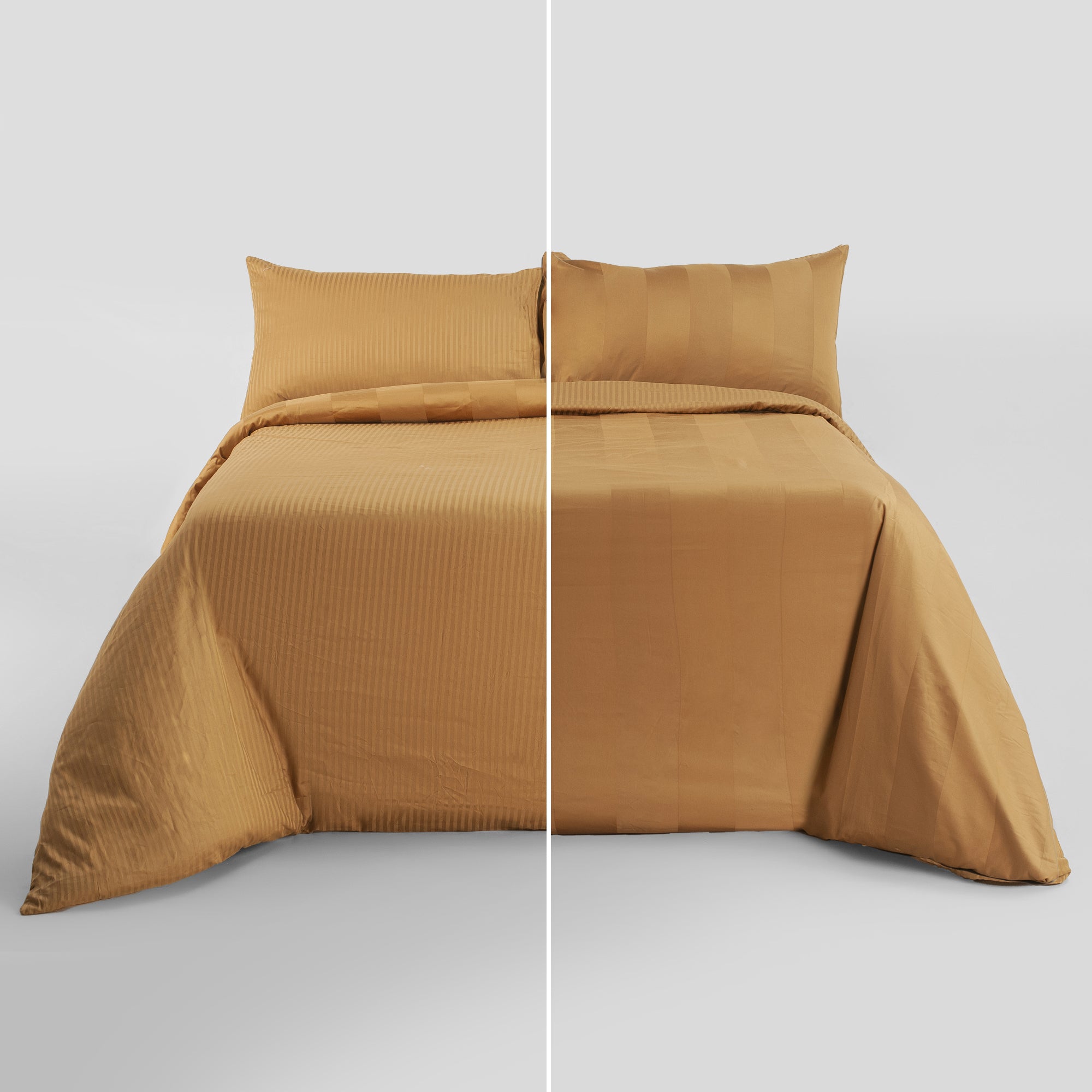 The Linen Company Bedding King Caramelized Front Reversible Duvet Cover Set