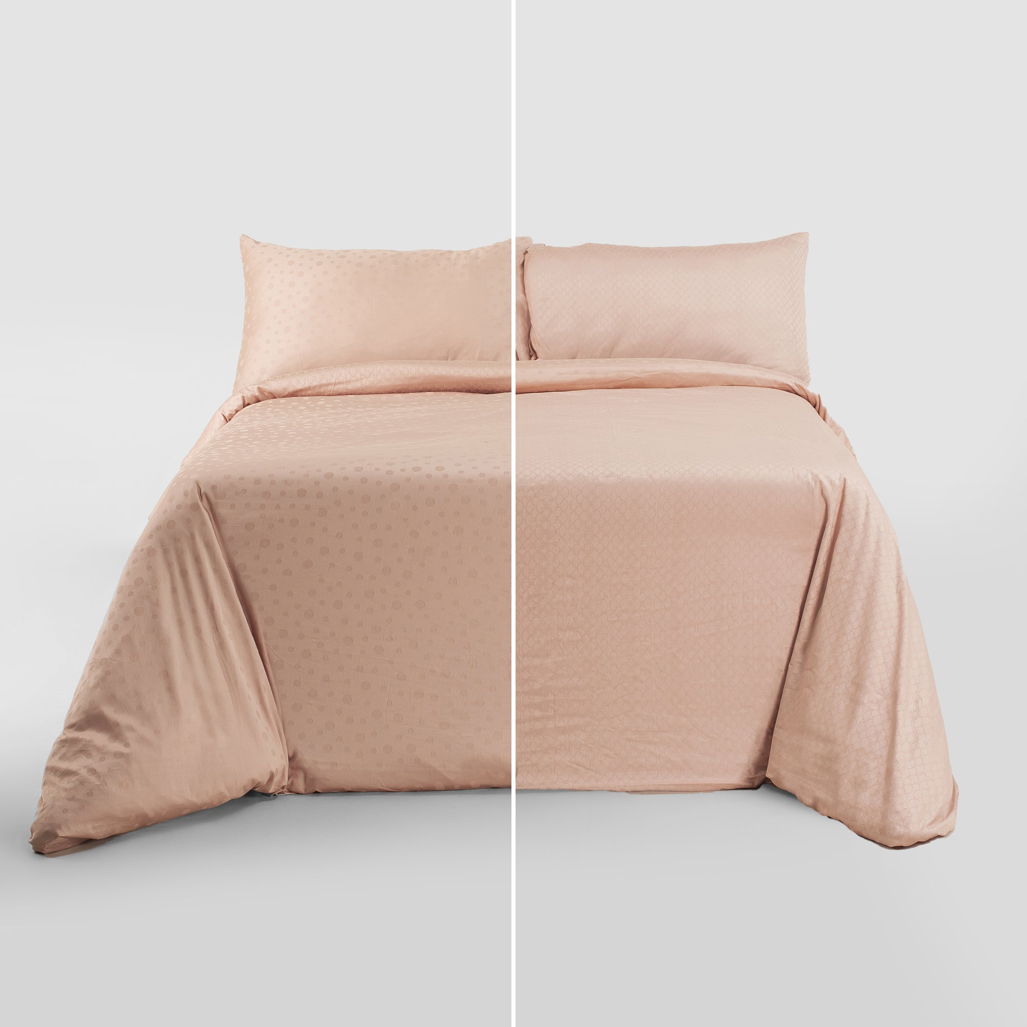 The Linen Company Bedding King Porcelain Pink Reversible Duvet Cover Set